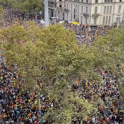 Barcelona Packed With Pro-Catalan Demonstrators