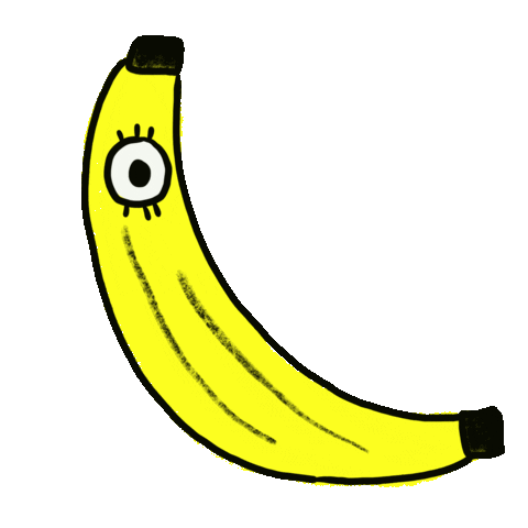 banana fruit Sticker by Jelene