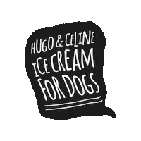 hugoandceline dogs yummy icecream hugoandceline Sticker