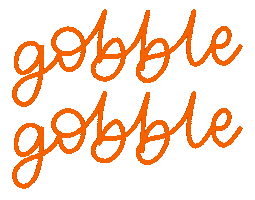 Orange Thanksgiving Sticker