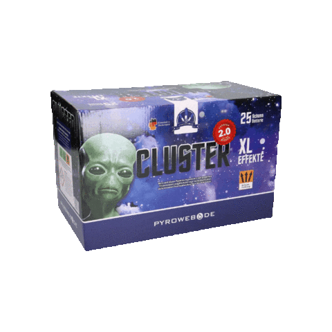 pyroweb_de giphygifmaker silvester feuerwerk cluster Sticker
