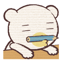 Tired Bear Sticker