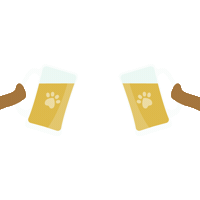 Beer Cheers Sticker by Rover.com