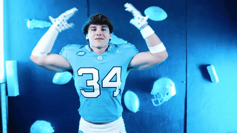 North Carolina Football GIF by UNC Tar Heels