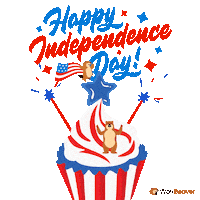 Independence Day Happy Dance Sticker by WorkBeaver