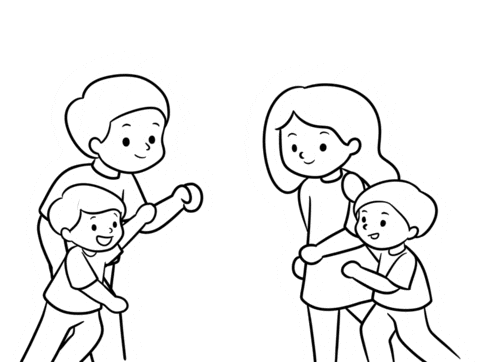 Family Hug Sticker