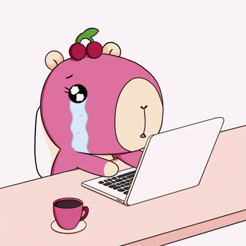 CapyEra giphyupload work crying monday GIF