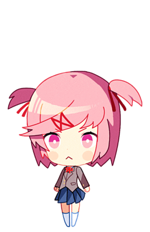 TeamSalvato ddlc doki doki literature club natsuki Sticker