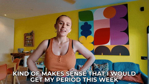 Bad Timing Period GIF by HannahWitton
