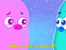 Dont Touch Me GIF by GIPHY Studios 2021