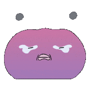 Blob Crybaby Sticker by Shanti