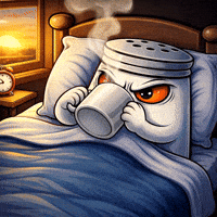 Tired Drinking Coffee GIF by SALT