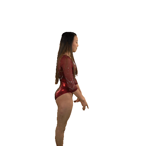 Gymnastics Pose Sticker by CyclonesTV