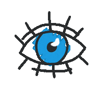 pamspardog eye amourbleu pamspardo Sticker