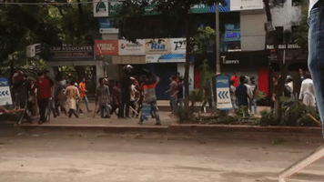 Student Protesters Injured During Clashes in Bangladesh