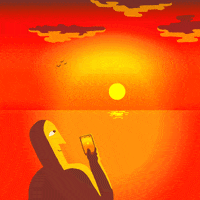 Sunset Artists On Tumblr GIF by gifnews