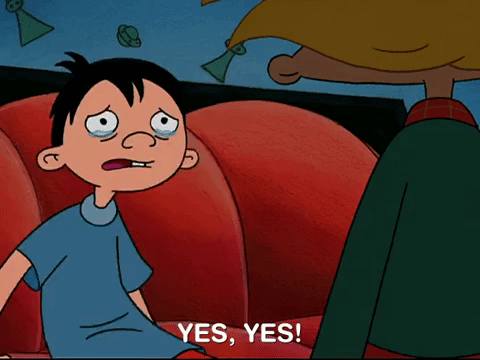 hey arnold nicksplat GIF