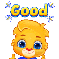Well Done Thumbs Up Sticker by Lucas and Friends by RV AppStudios