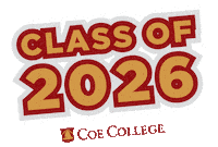 Class Of 2026 Sticker by Coe College