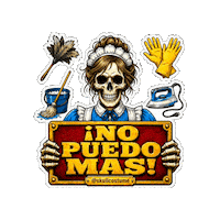 Skull No Puedo Mas Sticker