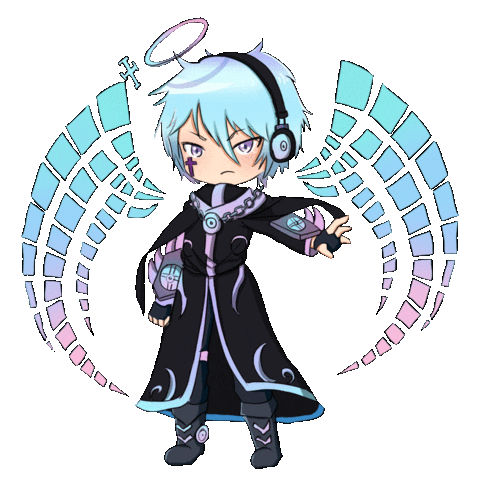 Lunime anime music games life Sticker