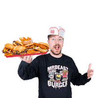 Hungry Sticker by MrBeast Burger