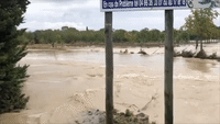 Unprecedented Flooding Swamps Southern French Village