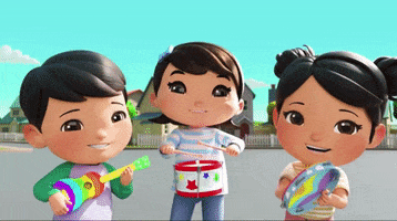 Party Dancing GIF by moonbug