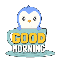 Good Morning Coffee Sticker by Pudgy Penguins