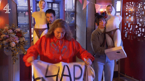 Party Love GIF by Hollyoaks