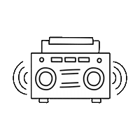 juliasuzanne dance music illustration rap Sticker