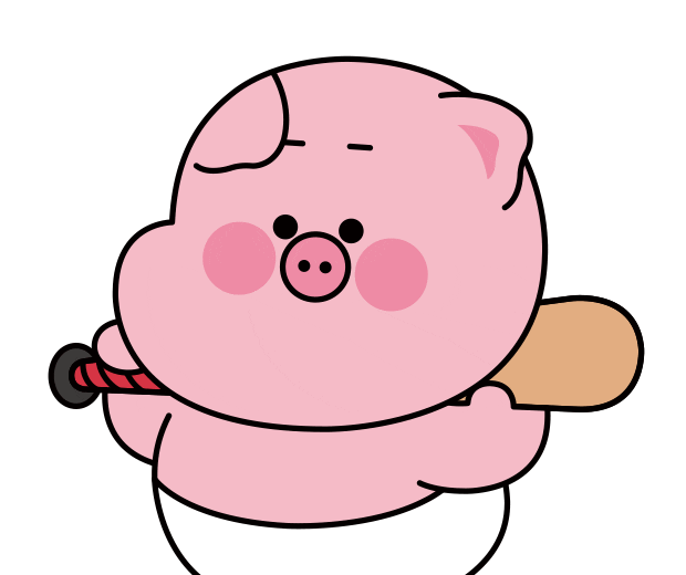 handeongi giphyupload angry baseball pig Sticker