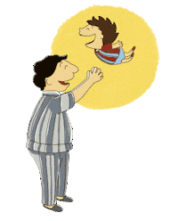 Nunulanka jump dad child father Sticker