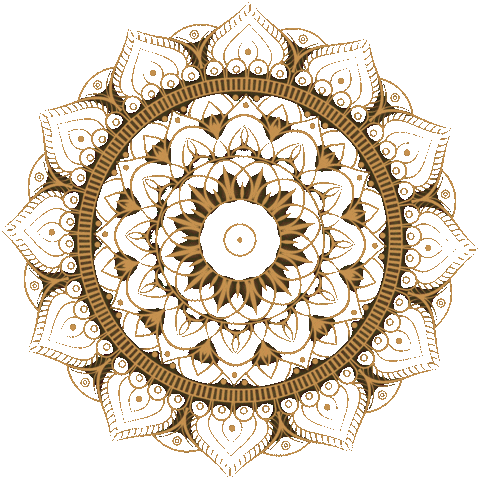 Wyldertradingco yellow yoga calm brown Sticker