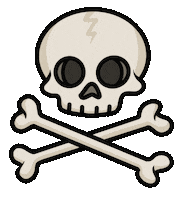 Skull Skeleton Sticker