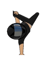 Dancing Biker Sticker