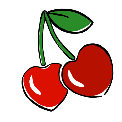 Cherry Cherries Sticker by Markus Lupfer