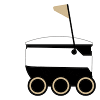 Robot Starship Sticker by Purdue University