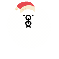 Santa Sticker by ohmyhug handmade baby shoes
