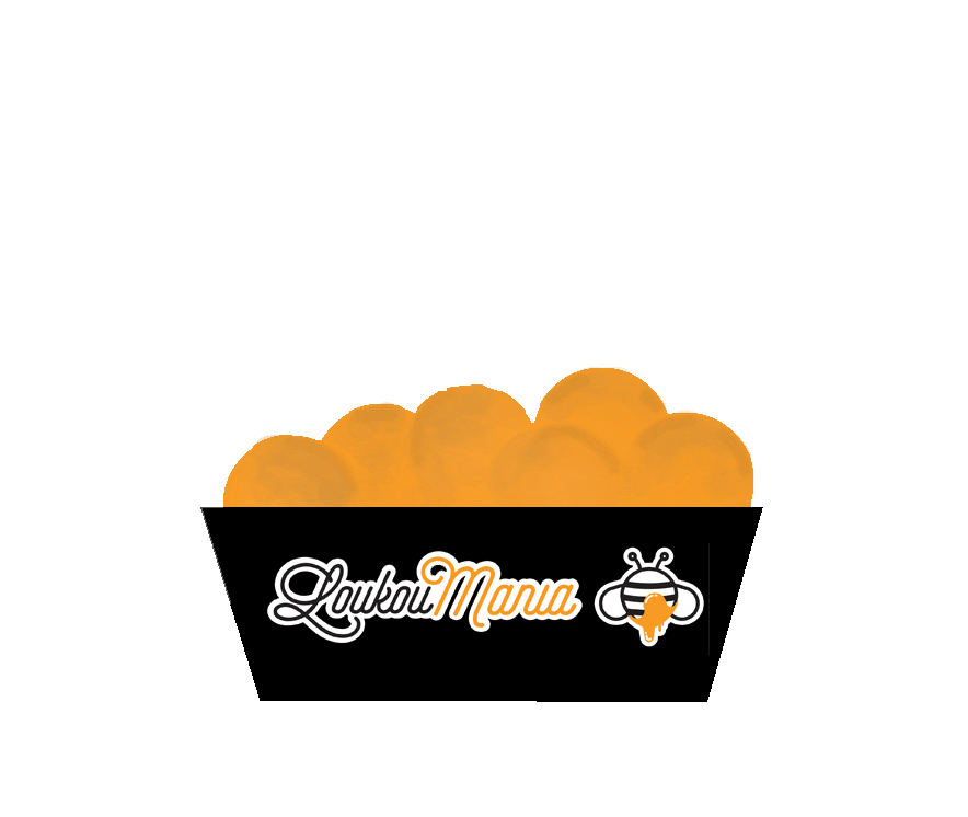 loukoumania giphyupload bee loukoumades loukoumas Sticker
