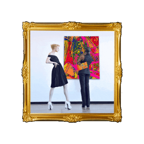 kentstetson giphygifmaker art frame fine art Sticker