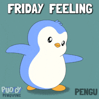 Its Friday Happy Dance GIF by Pudgy Penguins