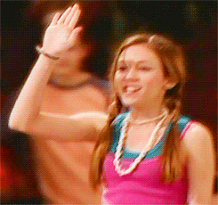 High Five Miley Cyrus GIF