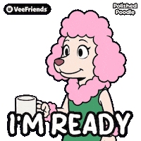 Dog Im Ready Sticker by VeeFriends