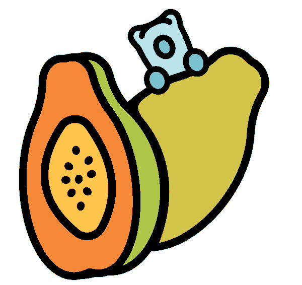 gummy bears papaya Sticker by Herbaland Naturals Inc.