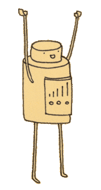 trickartt celebration yay wave robot Sticker