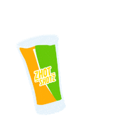 Orange Alcohol Sticker by Zhot Shotz