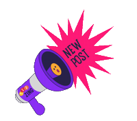 New Post Speaker Sticker by 123ZING