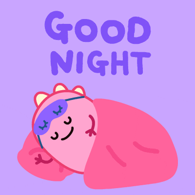Tired Good Night GIF by DINOSALLY