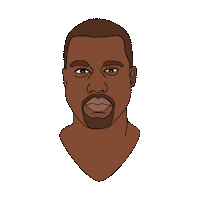 Kanye West Smile Sticker by nirmarx
